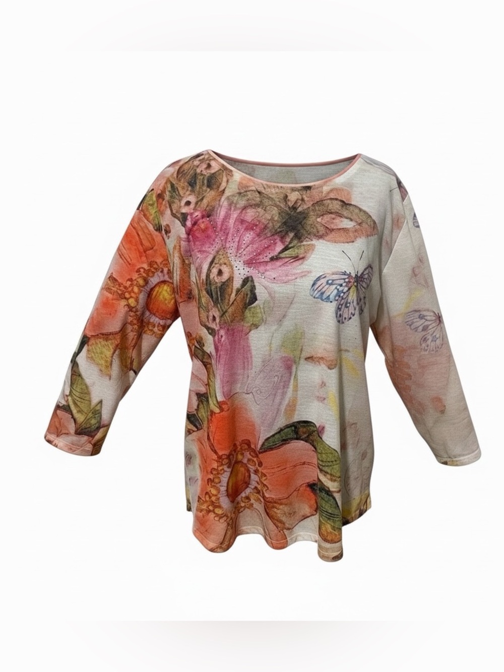 Alison Daley Long Sleeve Butterfly Top Petite Medium